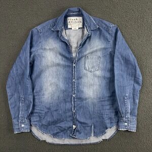 Frank & Eileen The "Eileen" Famous Denim Shirt size XL Relaxed Fit Distressed